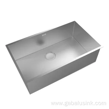 SUS304 Stainless Steel Pressed Single Bowl Kitchen Sink